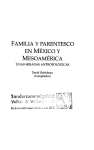 FAMILIA Y PARENTESCO EN MÉXICO Y MESOAMÉRICA