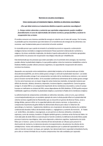 Nutricion en secuelas neurologicas: Cinco razones para el