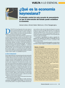 ¿Qué es la economía keynesiana?