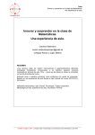 Innovar y sorprender en la clase de Matemáticas. Una experiencia