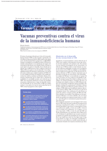 Vacunas preventivas contra el virus de la inmunodeficiencia humana