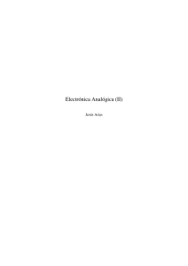 Electrónica Analógica (II) - Departamento de Electricidad y Electrónica