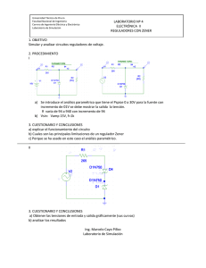 1. OBJETIVO Simular y analizar circuitos reguladores de voltaje. 2
