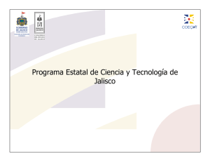 Programa Estatal de Ciencia y Tecnolog&iacute;a de Jalisco