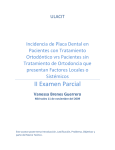 Incidencia de Placa Dental en Pacientes con Tratamiento