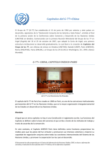 Capítulos del G-‐77+China - Naciones Unidas en Bolivia