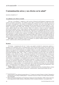 Contaminación aérea y sus efectos en la salud