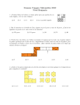 Examen Canguro Matemático 2012 Nivel Benjamín