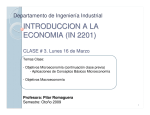 INTRODUCCION A LA ECONOMIA (IN 2201) - U