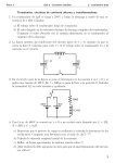 Transitorios, circuitos de corriente alterna y transformadores. 1