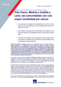 Euskadi, Madrid y Castilla y León, comunidades con más muertes