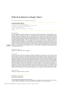 El fin de la historia en Hegel y Marx