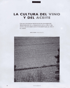 la cultura del vino