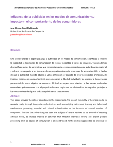 Influencia de la publicidad en los medios de comunicación y su