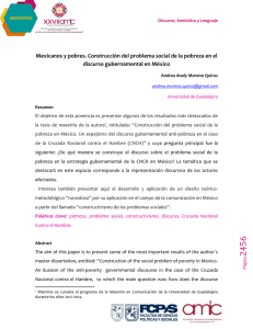 Mexicanos y pobres. Construcción del problema social