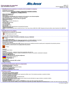 Ficha de datos de seguridad