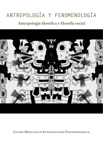 Antropología y Fenomenología: Antropología filosófica y filosofía de