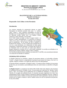 INFORME DE MINERÍA 2013-2014 de la Región Central 1
