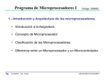 Programa de Microprocesadores I Código: 355692