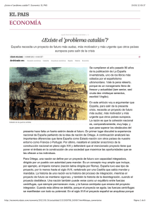 ¿Existe el `problema catalán`? | Economía | EL PAÍS