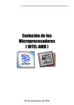 Evolución de los Microprocesadores ( INTEL