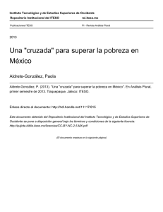 "cruzada" para superar la pobreza en México - ReI