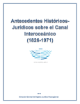 Antecedentes Históricos-Jurídicos sobre el Canal Interoceánico en