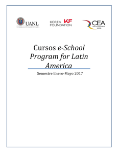 Cursos e-School Program for Latin America