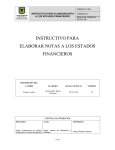 FI-I03 Instructivo de Notas a los Estados Financieros V.01
