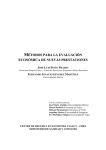 métodos para la evaluación económica de nuevas prestaciones