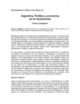 Argentina. Política y economía en el menemismo