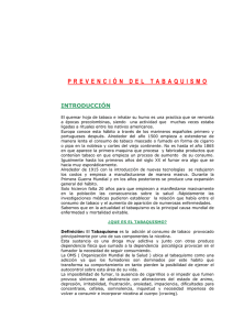 P R E V E N C I &Oacute; N   D E L   T A B A Q U I S M O