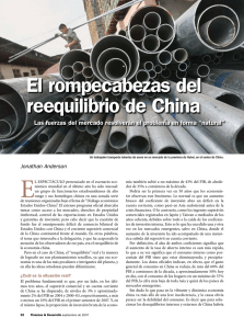 El rompecabezas del reequilibrio de China