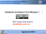 Instalación de Dspace 5.5 en Windows 7 - e-LIS