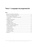 Tema 1: Lenguajes de programación - dccia