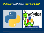 Python y wxPython, ¡hoy hará Sol!