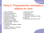 Tema 2: Programación orientada a objetos en Java