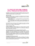 EL VIRUS DE PAPILOMA HUMANO (VPH) / PREGUNTAS