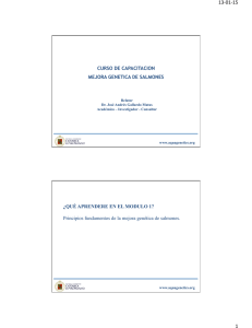 Módulo 1. Conceptos de Mejora genética de