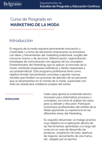 marketing de la moda - Universidad de Belgrano