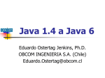 Java 1.4 a Java 6 - Obcom Ingenieria