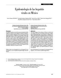 Epidemiología de las hepatitis virales en México