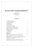 Acerca del “Antisemitismo” - Proyecto Segunda República