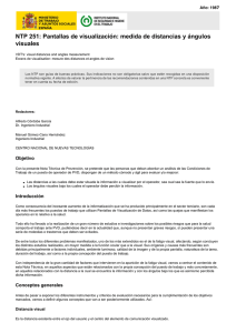 NTP 251: Pantallas de visualización: medida de distancias