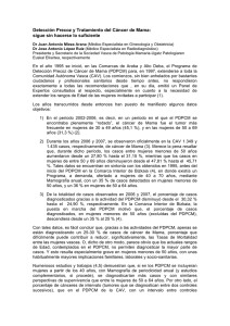 Detección Precoz y Tratamiento del Cáncer de Mama