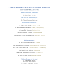corresponsables acad&eacute;micos de la especialidad en oftalmologia