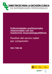 Parálisis del nervio radial por compresión