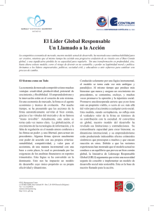El Líder Global Responsable Un Llamado a la Acción