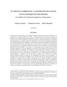 el tipo de cambio real y los precios relativos en un enfoque