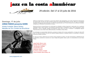Programa Festival de Jazz en la Costa 2016